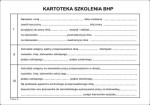 Kartoteka szkolenia BHP [Pu/Bhp-1] - komplet 10 szt
