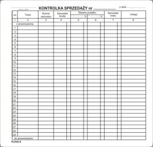 Kontrolka sprzedaży 2/3A4 [PuHd-4]