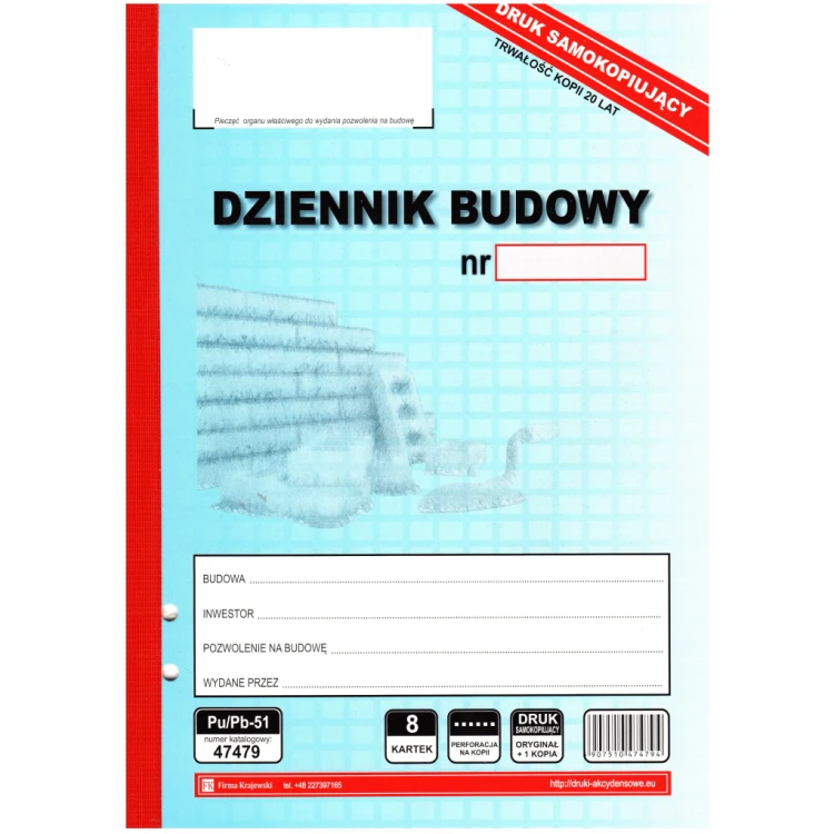 dziennik-budowy-samokopiujacy-pu-pb-51-2023-682-niebieski-8-kartek