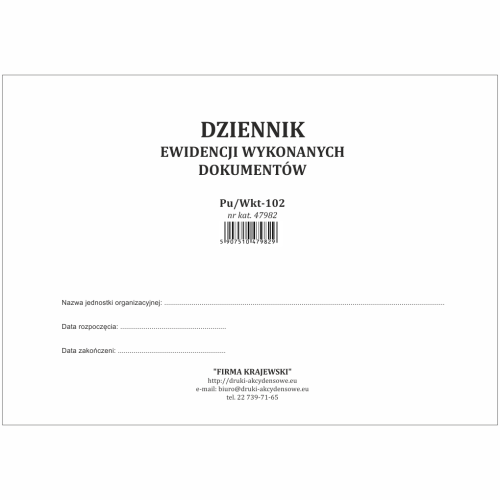 dziennik-ewidencji-wykonanych-dokumentow-pu-wkt-102-strona-tytulowa