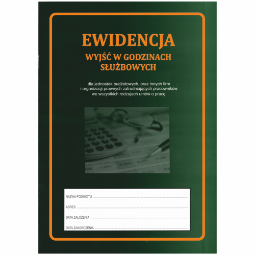 ewidencja-wyjsc-w-godzinach-sluzbowych-pu-os-226-zielona-oprawa